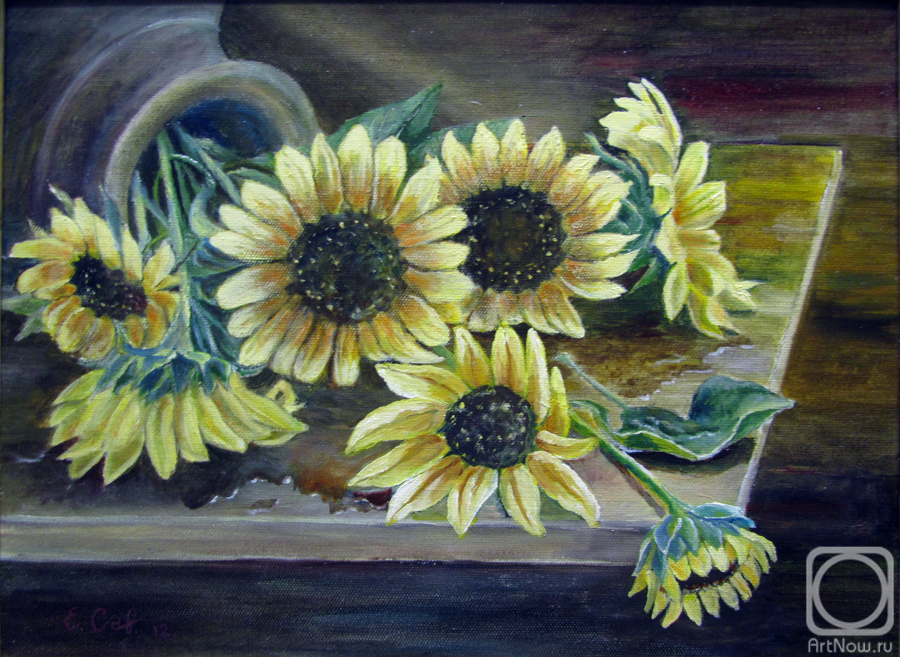 Savelyeva Elena. Sunflowers