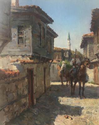 Bulgaria 1877. Patrol in turkish district. Titov Dmitriy