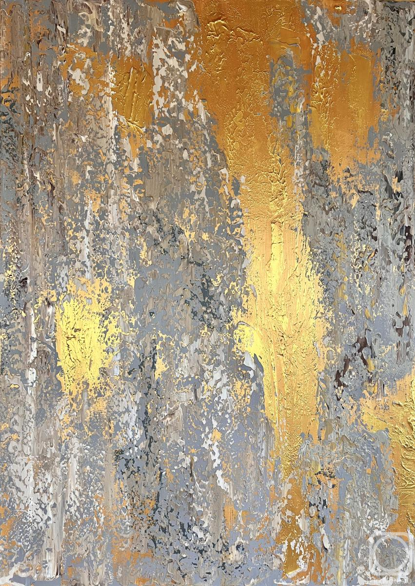 Огромная абстракция с золотом» картина Скромовой Марины (холст, акрил) —  купить на ArtNow.ru