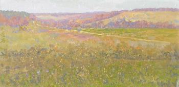 April day. Panorama of Klykovo (Spring Fields). Kozhin Simon