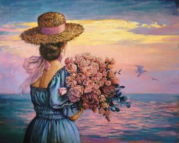On a date with the sea (Plot Painting). Simonova Olga