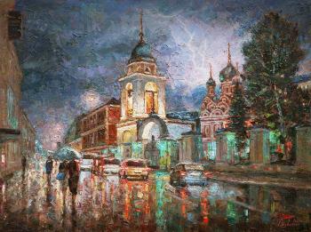 In a night filled with thunder (Landscape With A Thunderstorm). Razzhivin Igor
