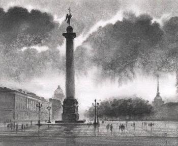 On Palace Square (Isaac S Square). Eldeukov Oleg