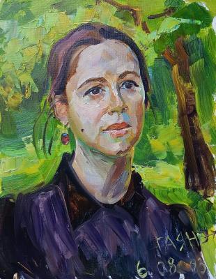 Girl in the park, from nature (Portrait From Nature). Dobrovolskaya Gayane