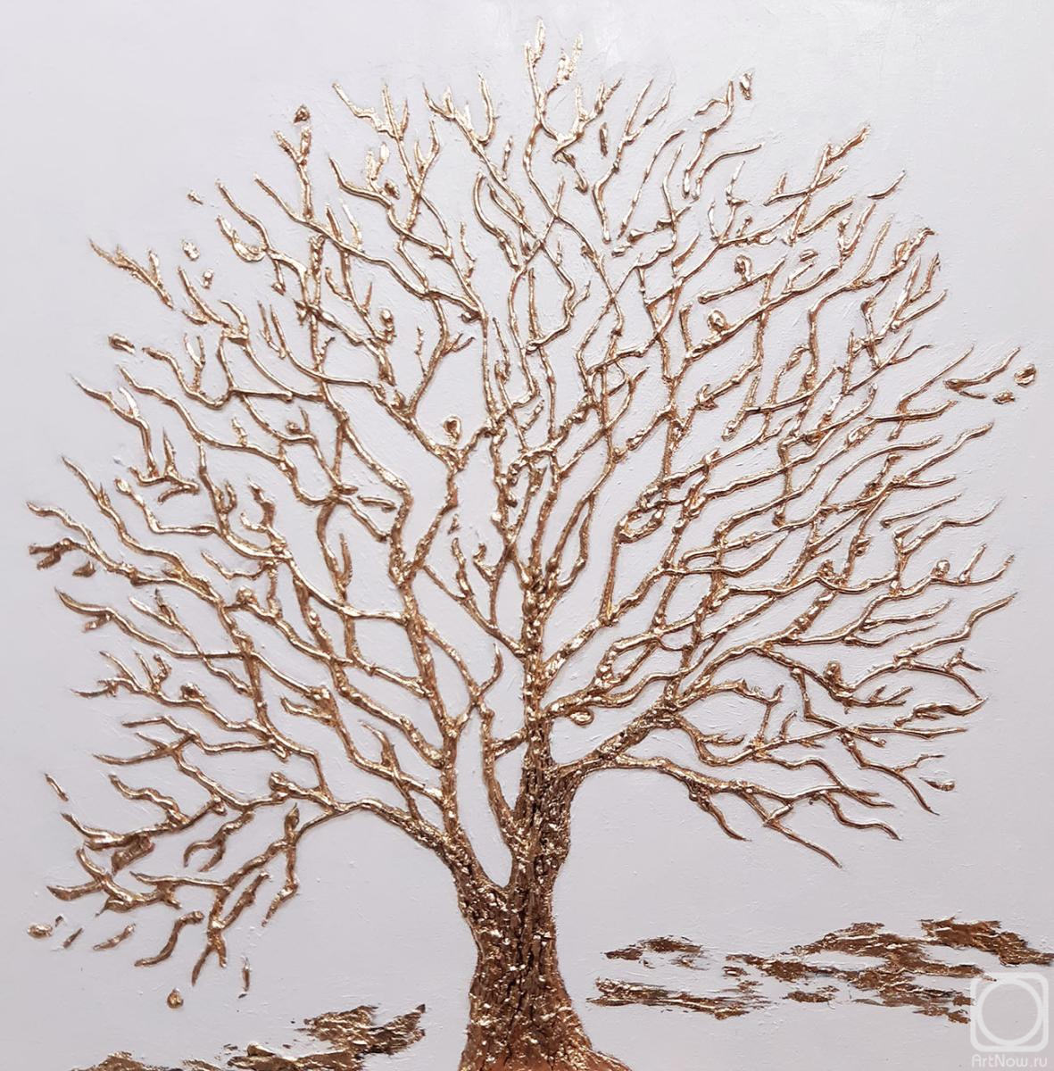Золотое дерево» картина Прокофьевой Ирины маслом на холсте — купить на  ArtNow.ru