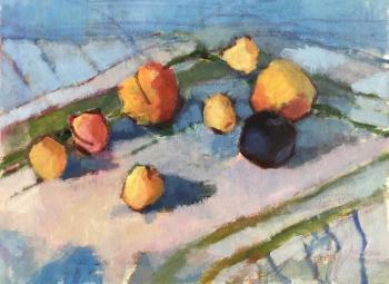 Fruits on towel. Alekseeva Mariya