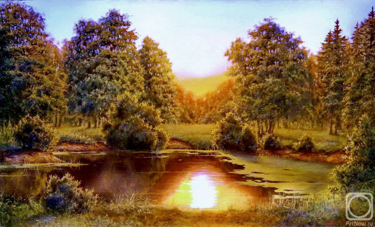 Yarcev Yuri. Forest pond. Morning