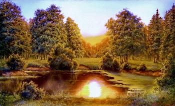 Forest pond. Morning. Yarcev Yuri