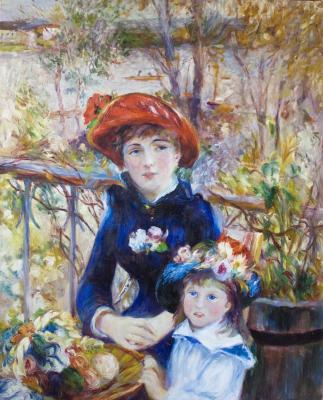 Two sisters (On the terrace) (A Copy Of The Painting Of Renoir). Rumiyantsev Vadim