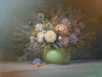 Bouquet with peonies (Garden Peony). Panin Sergey