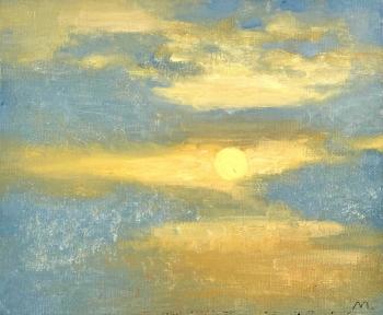 The sun in the clouds