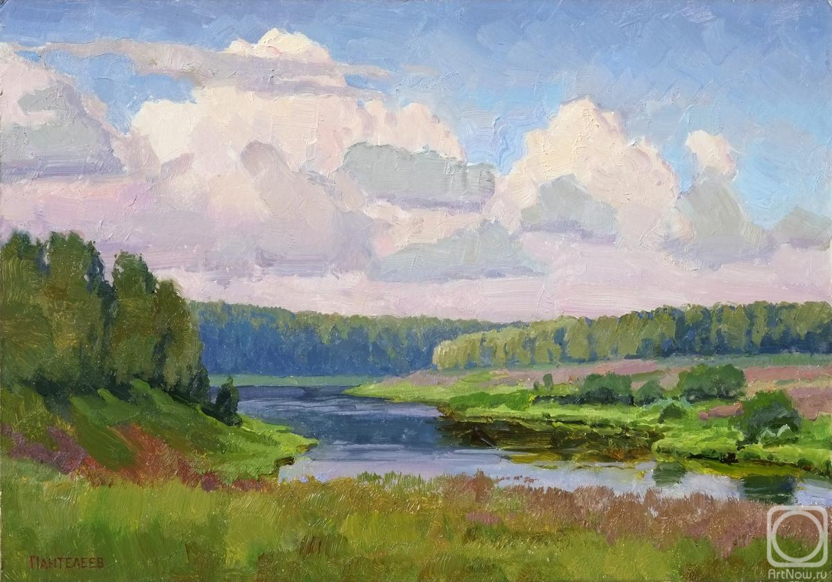Panteleev Sergey. The Volga river. Clouds