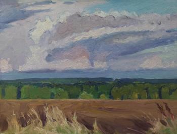 The end of August. Clouds over an empty field. Melnikov Aleksandr