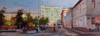 "Attention! There are also trams here". Chistoprudny boulevard (Painting Tram). Shalaev Alexey