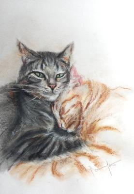 Sleep, darling (Cats In Painting). Chaychuk Oksana