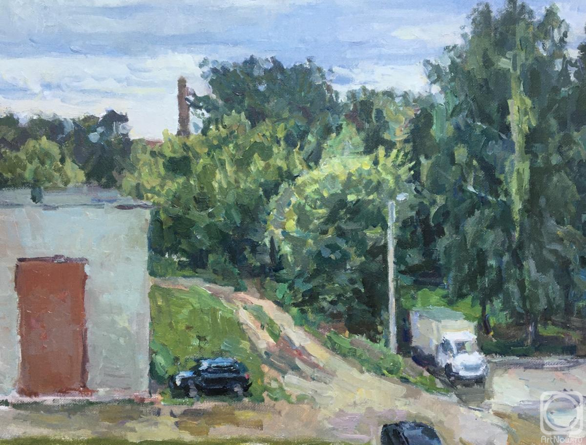 Titov Dmitriy. Courtyard.oil.canvas