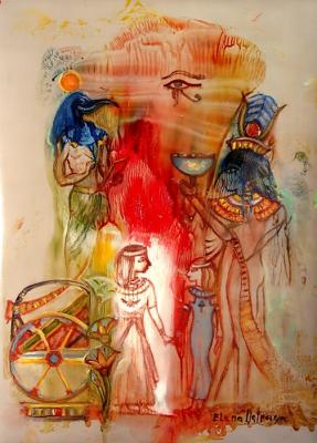 Egyptian Tarot (Symbolic Composition). Ostraya Elena