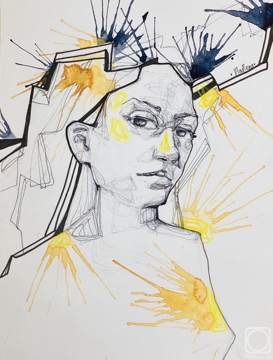 Dudchak Vladlena. Balance 302. Female Abstract Portrait