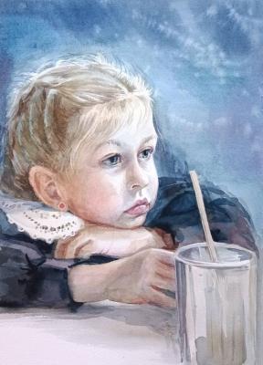 Children's portrait to order by photo. Holodova Liliya