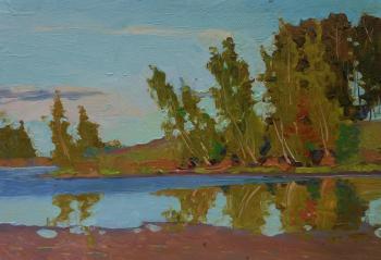 Evening sketch by the pond. September. Melnikov Aleksandr