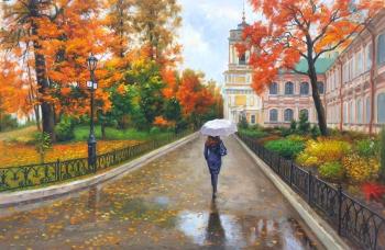 Walk through autumn St. Petersburg. Kamskij Savelij
