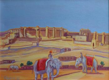 Fort Amber. Jaipur (Oriental Landscape). Charova Natali
