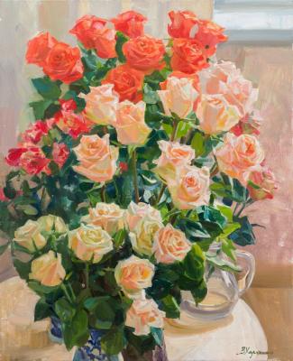 Pink roses (A Bouquet Of Pink Roses). Kharchenko Victoria