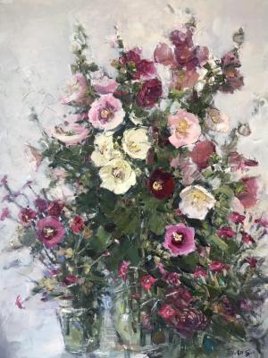 Mallows (Composition Of Flowers). Poluyan Yelena