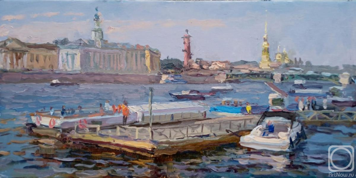 Kuksa Vasiliy. Ships on the Neva