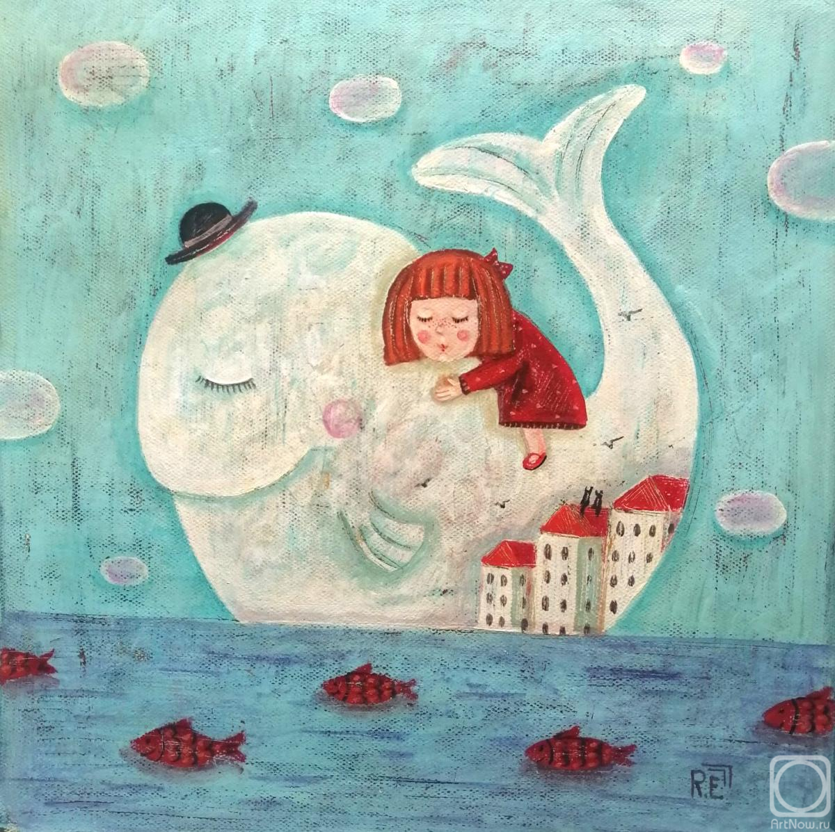 Razina Elena. Girl and whale