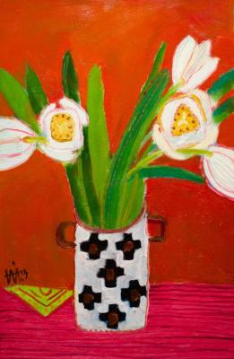 White tulips. Markova-Yaroshik Aleksandra