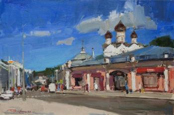 Sketch at the old temple. Burtsev Evgeny