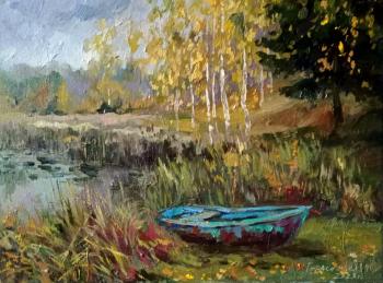 Cloudy autumn at the artists' dacha (Old Lake). Gerasimova Natalia