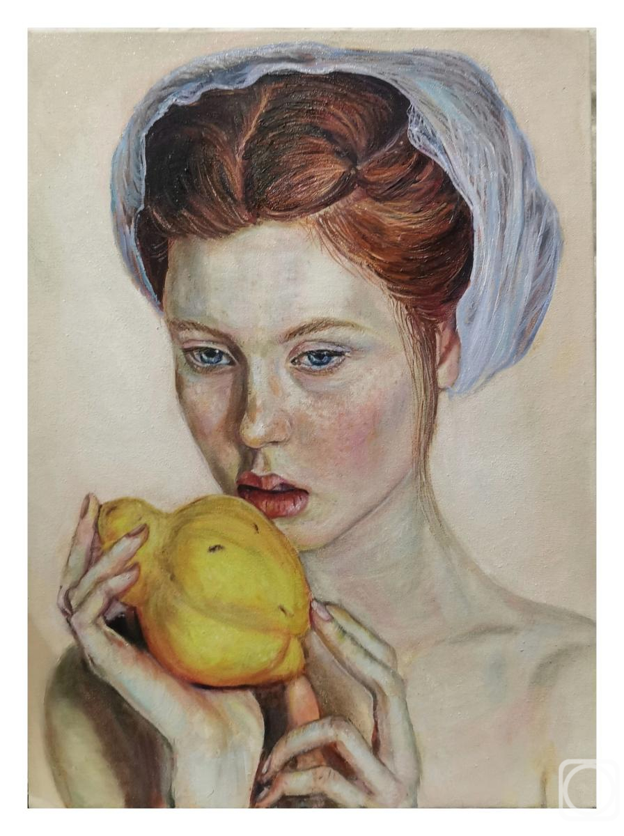 Olehnovich Polina. The girl with the quince