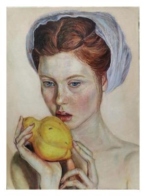The girl with the quince. Olehnovich Polina