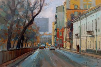 The sun has warmed up, the snow has melted. Tverskaya Blvd. Shalaev Alexey