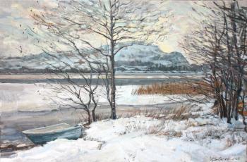 Snow On Lake Lutsi. Belevich Andrei