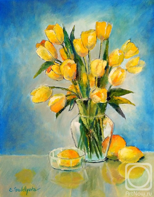 Savelyeva Elena. Yellow tulips