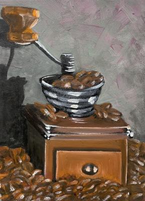 Still-life. Coffee Grinder. Damaskin Ruslan