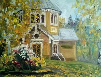 Quiet autumn at the artists' dacha (A Flower Bed). Gerasimova Natalia