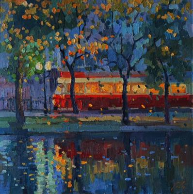 Along the autumn boulevard "Annushka" floats. Chizhova Viktoria