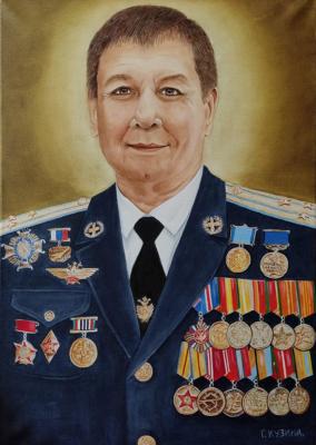 Portrait of a veteran. Kuzina Galina