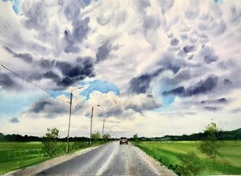 Road and clouds #2. Gorbacheva Evgeniya