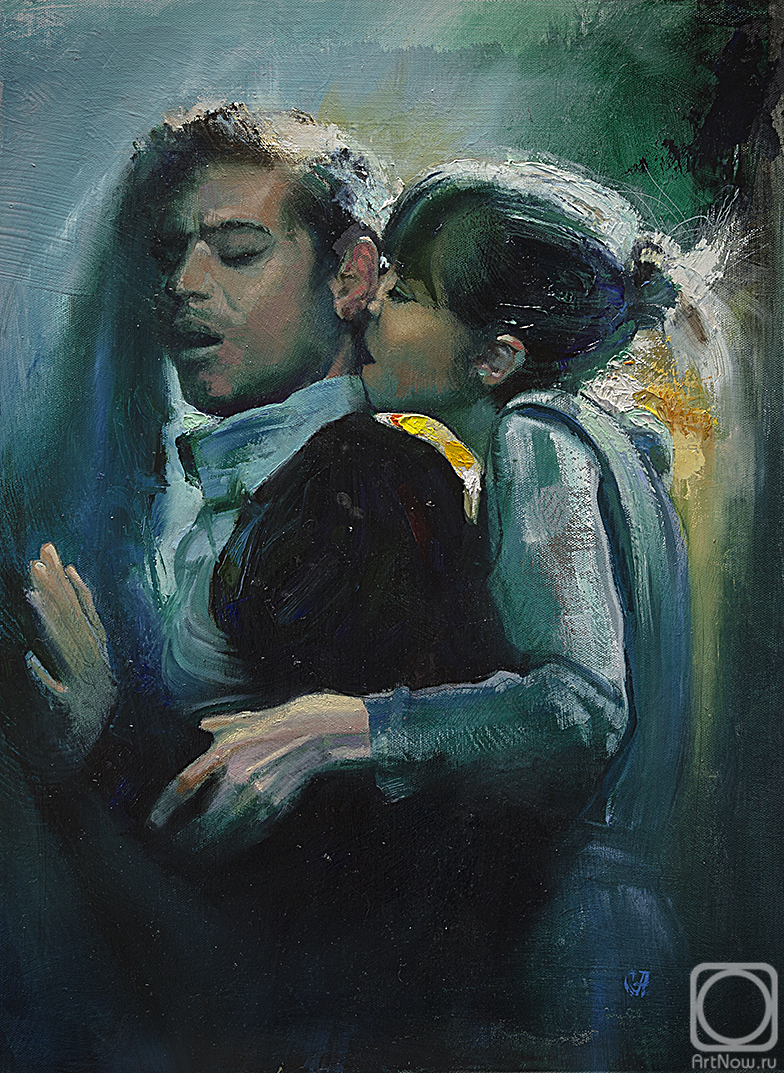 Страсть» картина Яковлева Андрея (оргалит, масло) — купить на ArtNow.ru