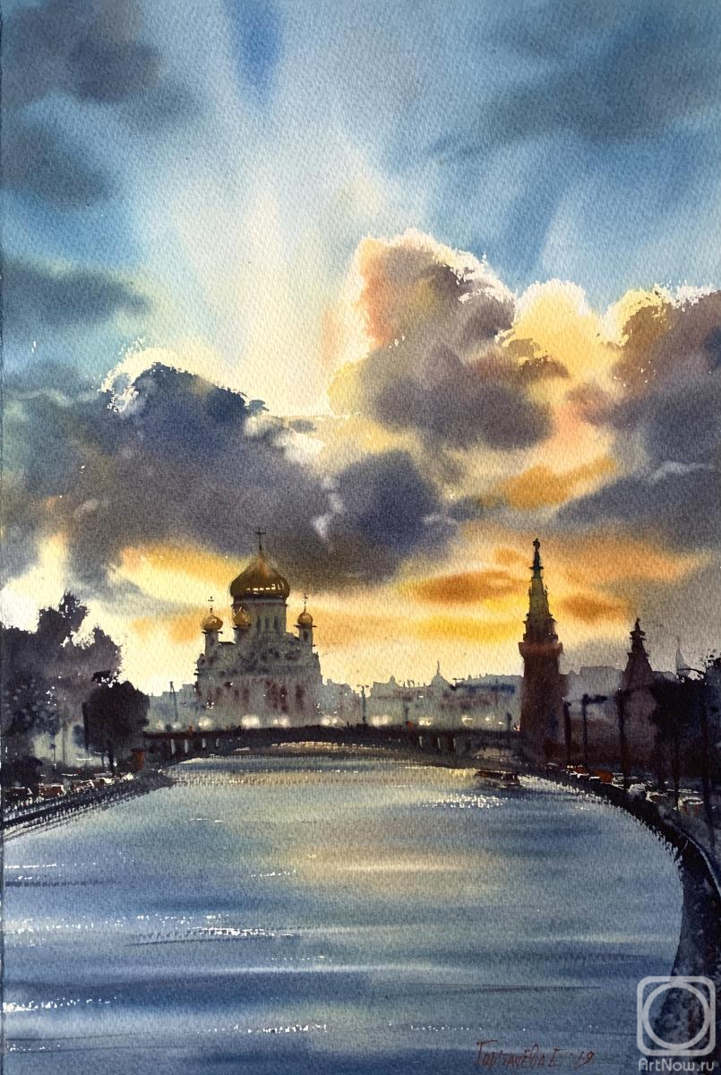 Gorbacheva Evgeniya. Sunset over Moscow #2