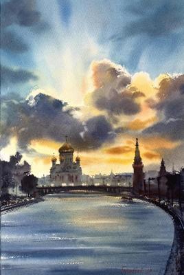 Sunset over Moscow #2. Gorbacheva Evgeniya