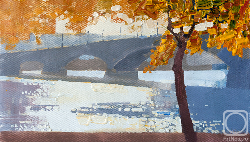 Tokarev Evgeniy. Autumn over the bridge