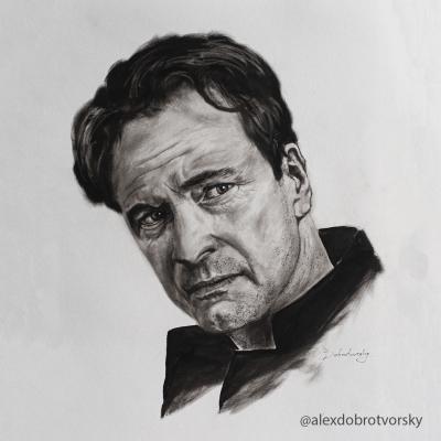 Colin Firth (Charcoal Pencil). Dobrotvorskiy Aleksey