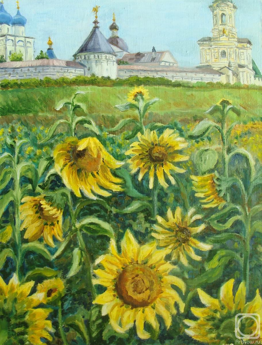 Anisova Irada. Sunflowers. Rus