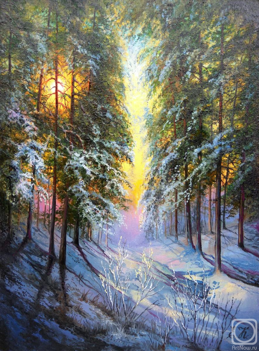Korableva Elena. Winter forest